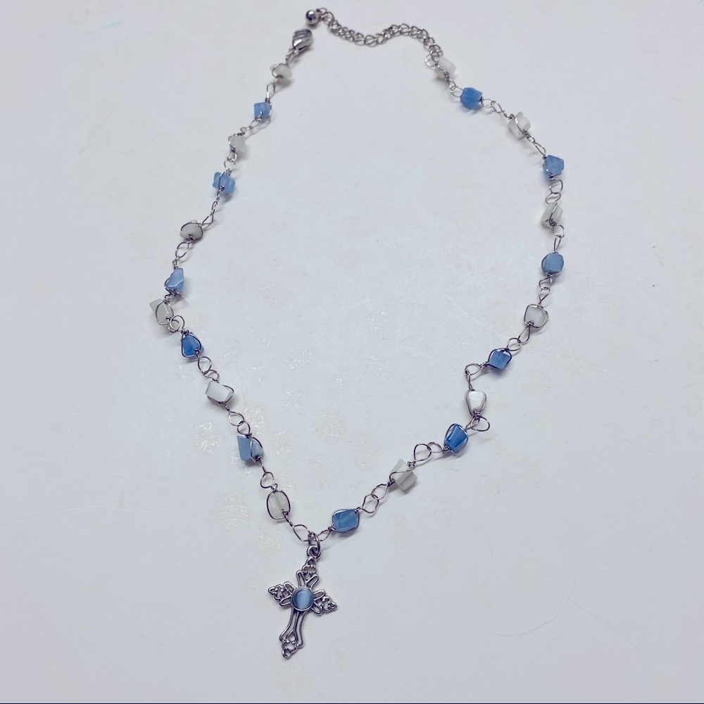 Religious Themed Jewelry Lot Necklace Bracelets Cross Prayer Box Easter - Picture 4 of 5